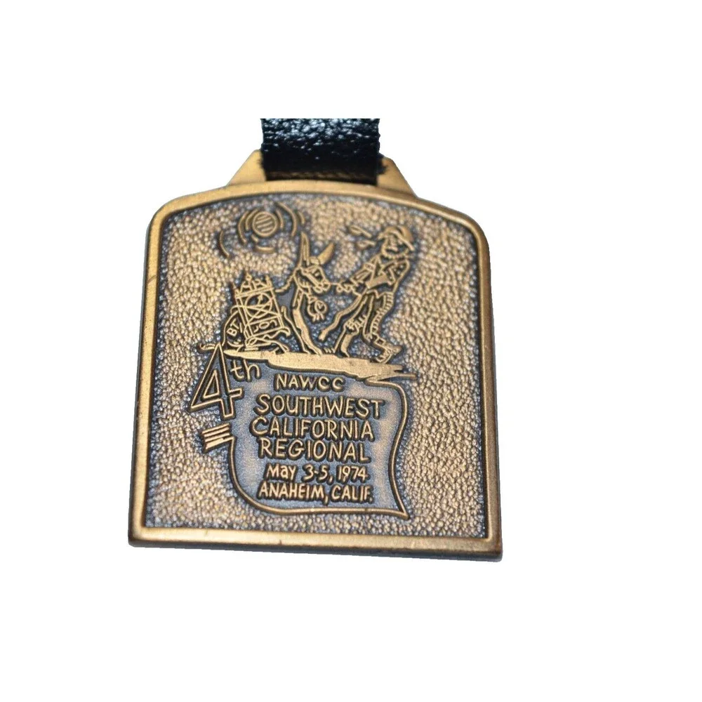 1974 National Association of Watch Collectors NAWCC‎ Convention Watch Fob Calif